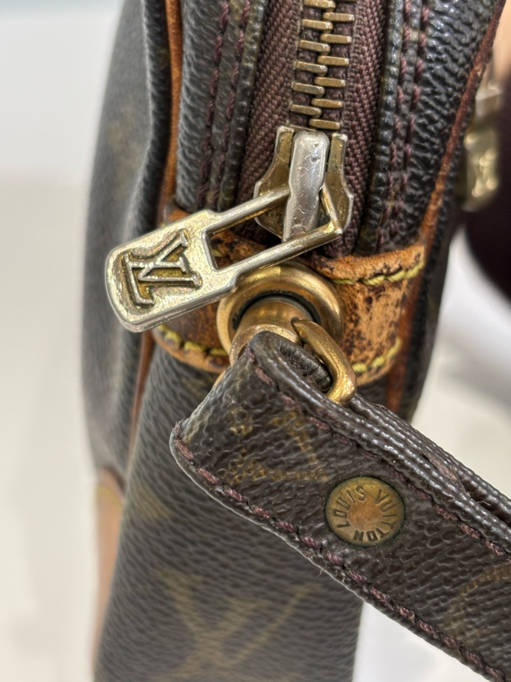 Louis Vuitton Monogram Canvas Wristlet - Brown and Gold - Picture 14 of 16